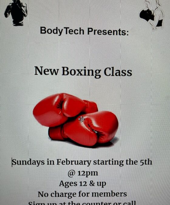 New – Boxing Classes Sunday @ noon